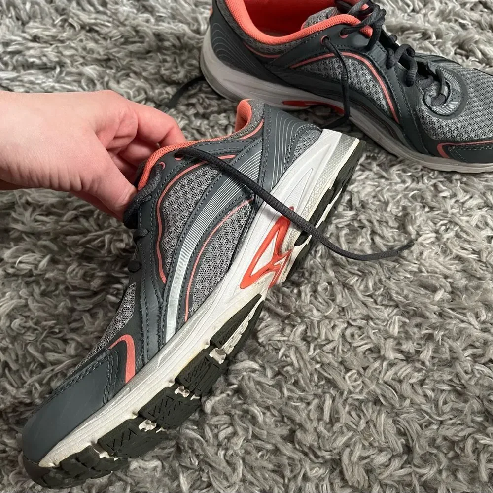 Ryka grey and orange sneakers size 9